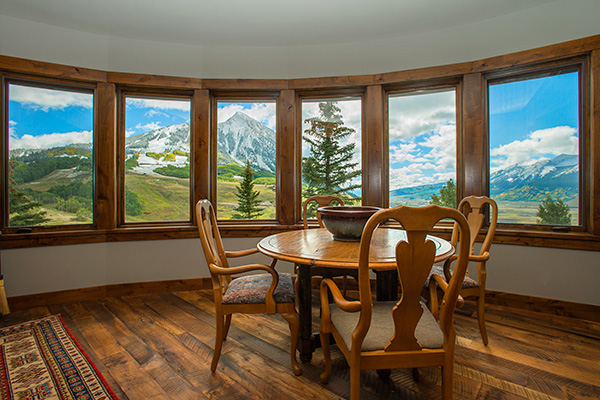 Crested Butte Ski Resort View from Dining Room