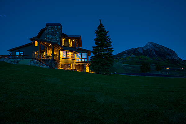 Crested Butte Ski Resort and Custom Log Cabin