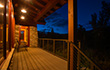 Riverfront porch by custom home builder Cedar Ridge Construction
